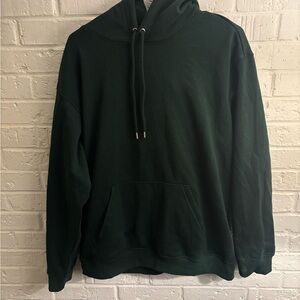 H&M Dark Forest Green Pullover Hoodie